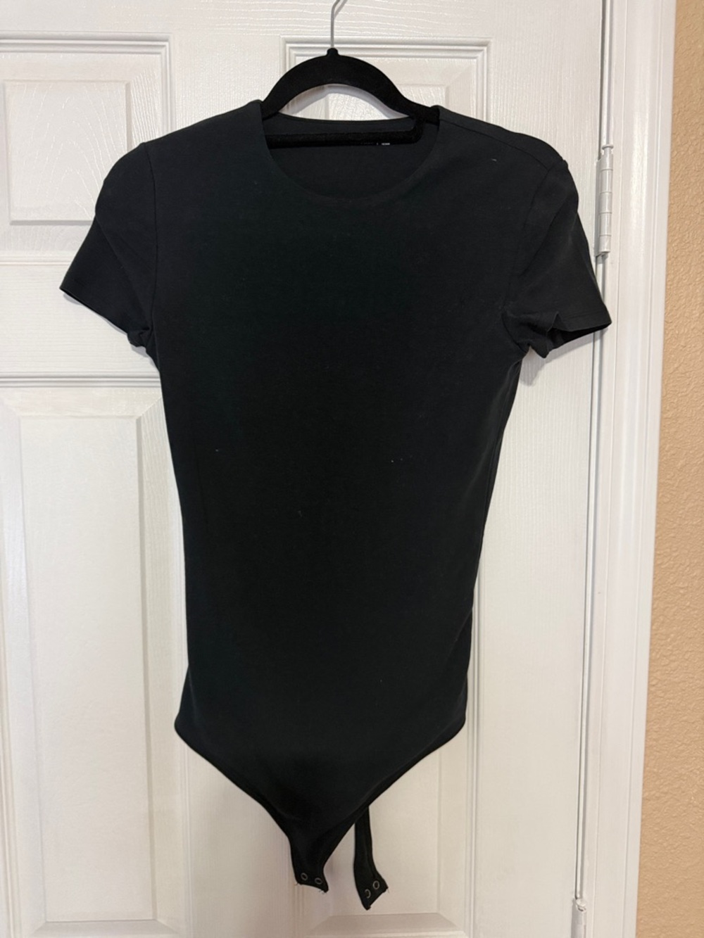 Abercrombie & Fitch Black Short-Sleeve Bodysuit